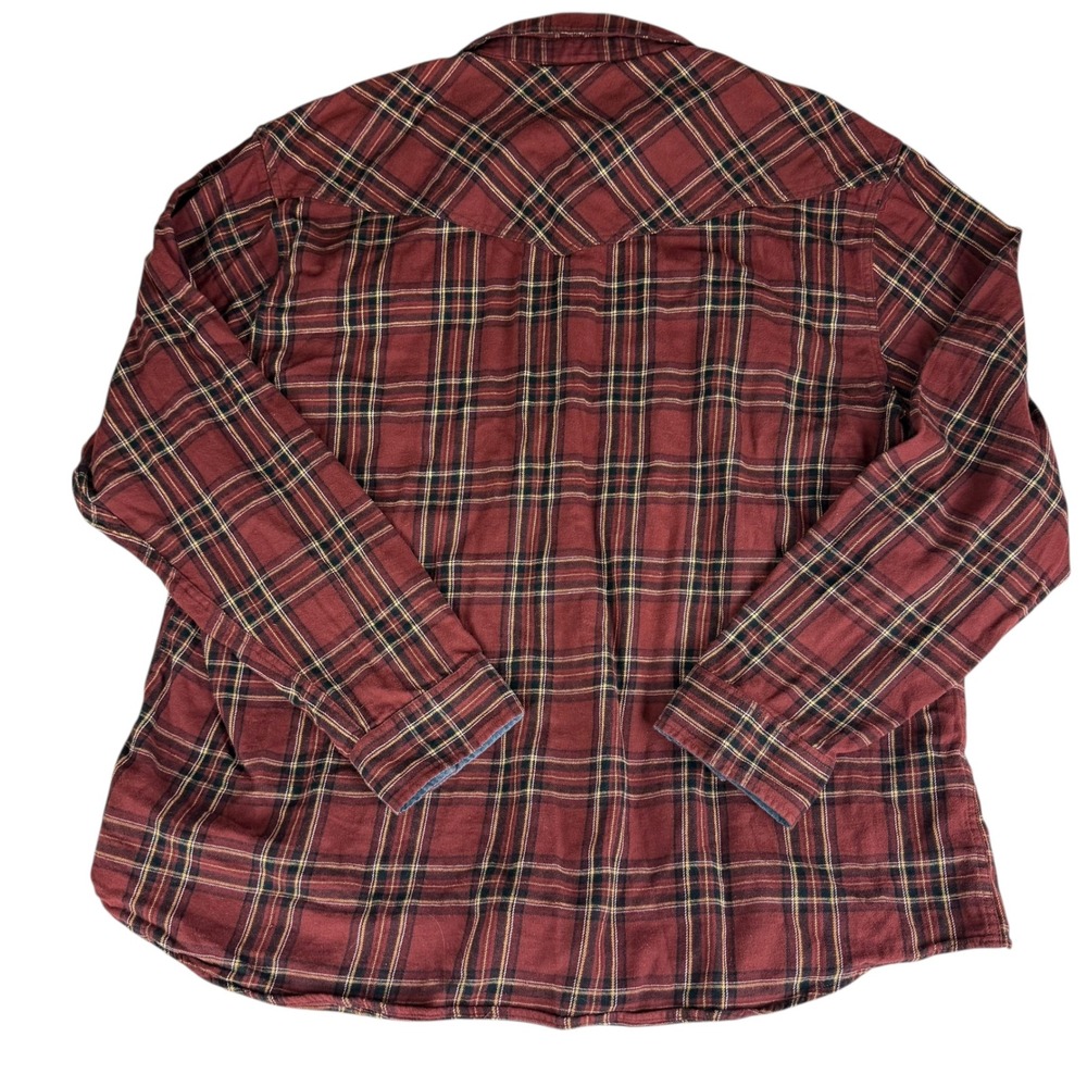 Cody James‎ Authentic Western Apparel Plaid Flannel Snap Button Shirt Men's 3X - Picture 2 of 7